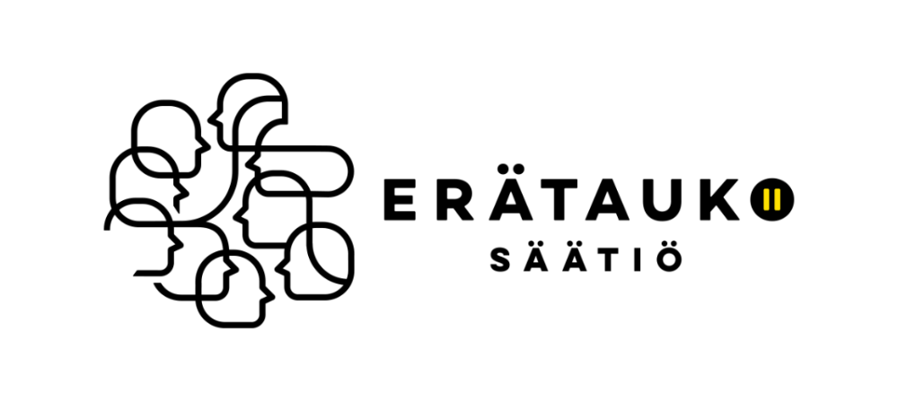 Erätaukosäätiön logokuva, puhuvia päitä